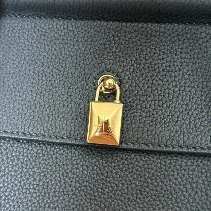 Replica Loro Piana Loom bag L32 Women Tote Navy Blue Grained Calfskin #3347 - Image 3