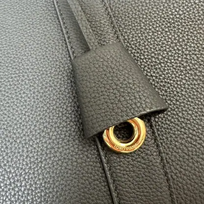 Replica Loro Piana Loom bag L32 Women Tote Navy Blue Grained Calfskin #3347 - Image 9