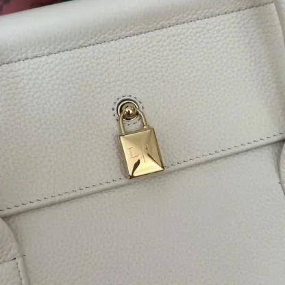 Replica Loro Piana Loom bag L32 Women Tote Whisper White Grained Calfskin #3352 - Image 4