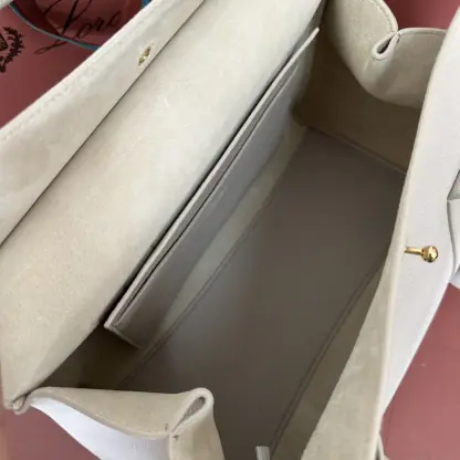 Replica Loro Piana Loom bag L32 Women Tote Light Travertine Grained Calfskin #3350 - Image 3