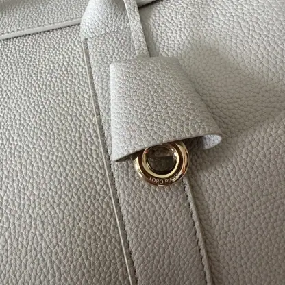 Replica Loro Piana Loom bag L32 Women Tote Light Travertine Grained Calfskin #3350 - Image 4