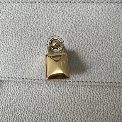 Replica Loro Piana Loom bag L32 Women Tote Light Travertine Grained Calfskin #3350 - Image 6