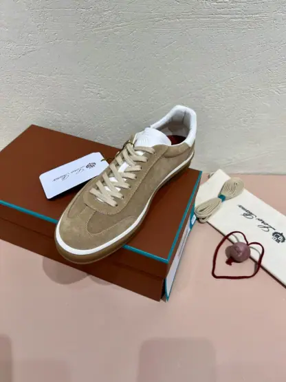 Replica Loro Piana Tennis Walk Sneakers Calfskin Suede #3212 - Image 5