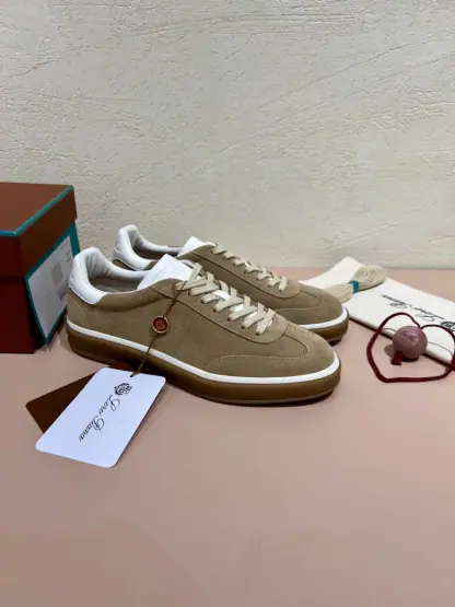 Replica Loro Piana Tennis Walk Sneakers Calfskin Suede #3212 - Image 3