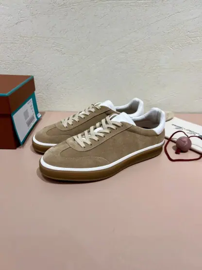 Replica Loro Piana Tennis Walk Sneakers Calfskin Suede #3212 - Image 8