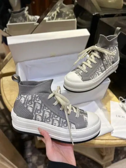 Replica Dior Walk'n'Dior Gray Sneaker For Women 2024 #3327 - Image 10