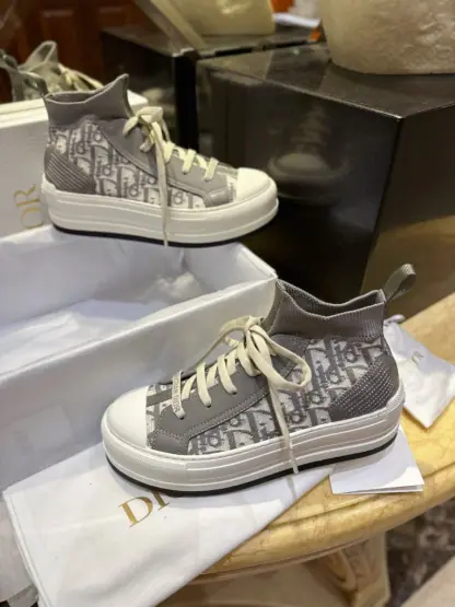 Replica Dior Walk'n'Dior Gray Sneaker For Women 2024 #3327 - Image 13