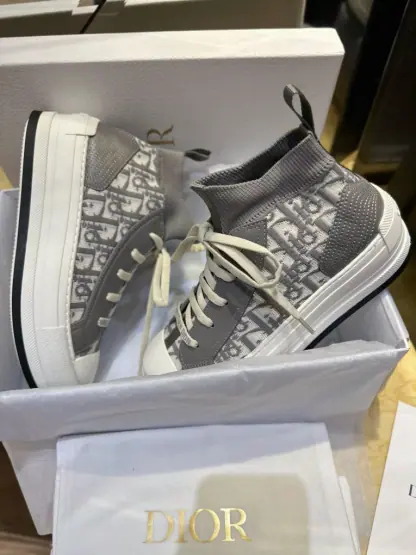Replica Dior Walk'n'Dior Gray Sneaker For Women 2024 #3327 - Image 14