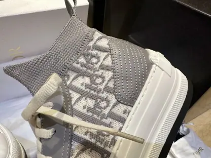 Replica Dior Walk'n'Dior Gray Sneaker For Women 2024 #3327 - Image 2