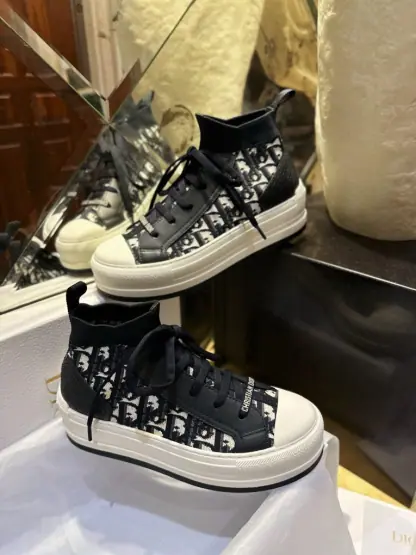 Replica Dior Walk'n'Dior Platform Sneaker Deep Blue For Women 2024 #3326 - Image 10