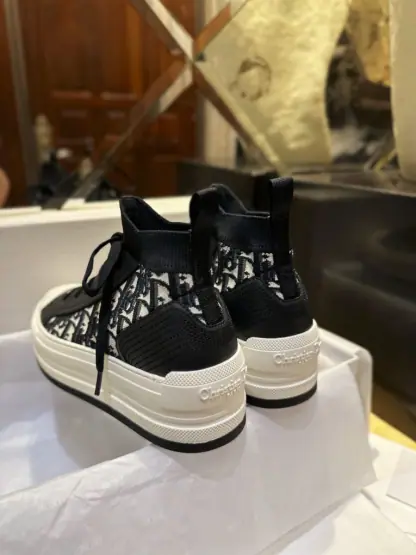 Replica Dior Walk'n'Dior Platform Sneaker Deep Blue For Women 2024 #3326 - Image 9