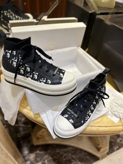 Replica Dior Walk'n'Dior Platform Sneaker Deep Blue For Women 2024 #3326 - Image 11