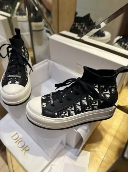 Replica Dior Walk'n'Dior Platform Sneaker Deep Blue For Women 2024 #3326 - Image 13