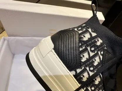 Replica Dior Walk'n'Dior Platform Sneaker Deep Blue For Women 2024 #3326 - Image 2