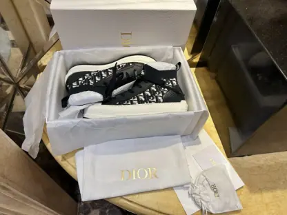 Replica Dior Walk'n'Dior Platform Sneaker Deep Blue For Women 2024 #3326 - Image 15