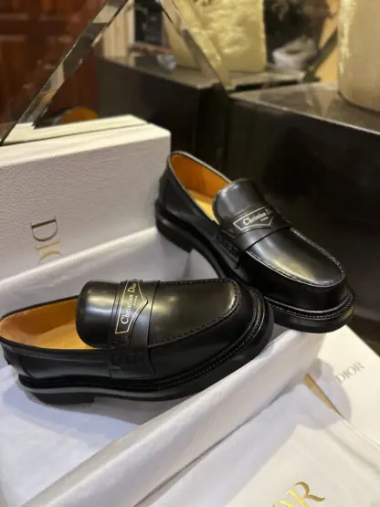 Replica Dior Boy Loafer Black Brushed Calfskin For Women 2024 #3319 - Image 17