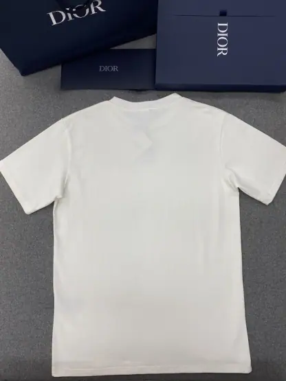 Replica Handwritten Christian Dior Relaxed-Fit T-Shirt White Cotton Jersey Men #3298 - Image 8