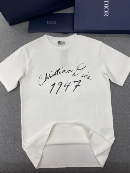 Replica Handwritten Christian Dior Relaxed-Fit T-Shirt White Cotton Jersey Men #3298 - Image 7