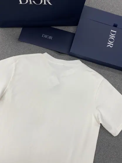 Replica Handwritten Christian Dior Relaxed-Fit T-Shirt White Cotton Jersey Men #3298 - Image 10