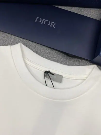 Replica Handwritten Christian Dior Relaxed-Fit T-Shirt White Cotton Jersey Men #3298 - Image 17
