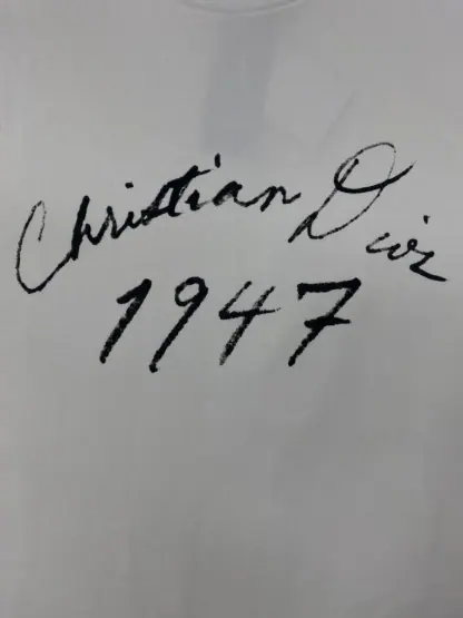 Replica Handwritten Christian Dior Relaxed-Fit T-Shirt White Cotton Jersey Men #3298 - Image 15