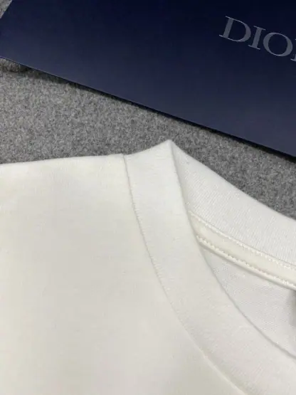 Replica Handwritten Christian Dior Relaxed-Fit T-Shirt White Cotton Jersey Men #3298 - Image 13