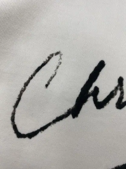 Replica Handwritten Christian Dior Relaxed-Fit T-Shirt White Cotton Jersey Men #3298 - Image 12