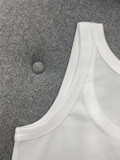 Replica Prada Ribbed knit jersey tank top Women 2024 #3306 - Image 2