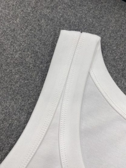 Replica Prada Ribbed knit jersey tank top Women 2024 #3306 - Image 7
