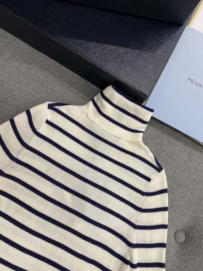 Replica Prada Superfine wool turtleneck sweater Women sweatshirt 2024 #3304 - Image 11