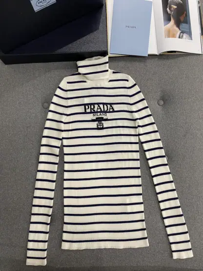 Replica Prada Superfine wool turtleneck sweater Women sweatshirt 2024 #3304