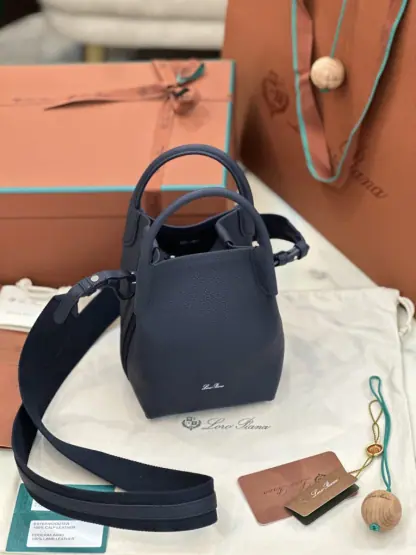 Replica Loro Piana Micro Bale bag Calfskin #3048 - Image 3