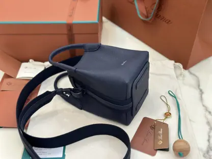 Replica Loro Piana Micro Bale bag Calfskin #3048 - Image 5