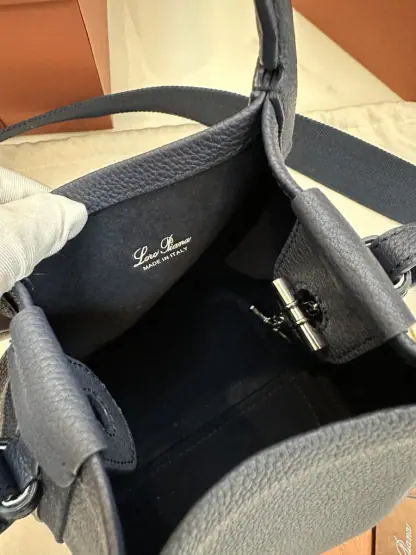 Replica Loro Piana Micro Bale bag Calfskin #3048 - Image 7