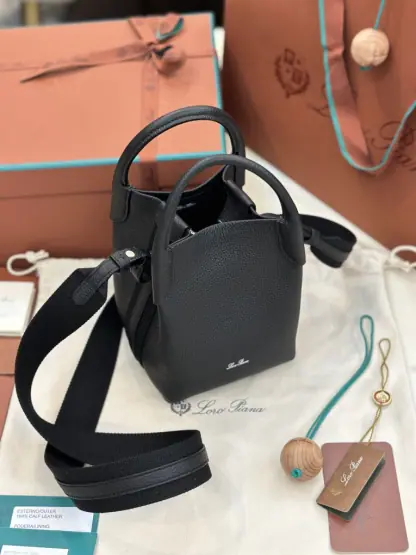 Replica Loro Piana Micro Bale bag Calfskin #3045 - Image 7