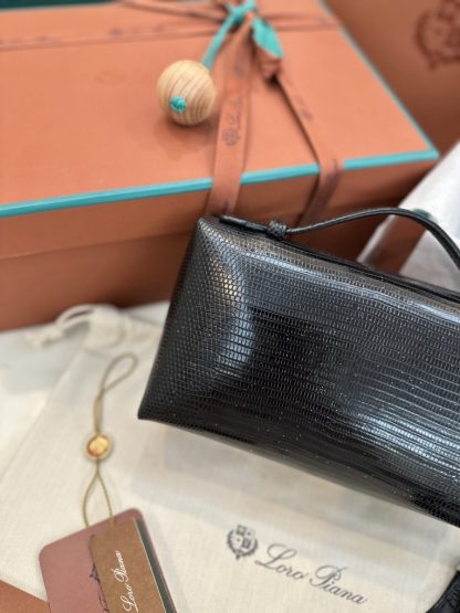Replica Loro Piana Extra Pocket L19 Lizard Leather Bag #3061 - Image 2