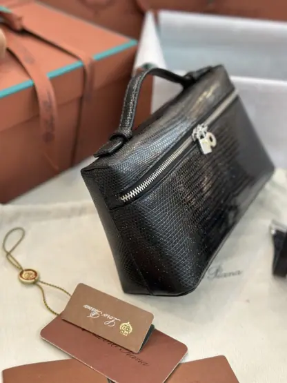 Replica Loro Piana Extra Pocket L19 Lizard Leather Bag #3061 - Image 5