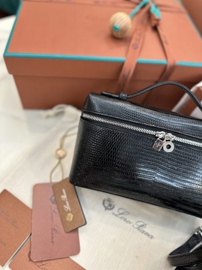 Replica Loro Piana Extra Pocket L19 Lizard Leather Bag #3061 - Image 6