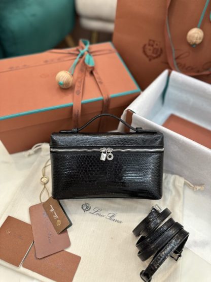 Replica Loro Piana Extra Pocket L19 Lizard Leather Bag #3061