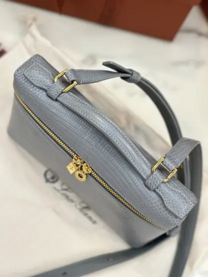 Replica Loro Piana Extra Pocket L19 Lizard Leather Bag #3063 - Image 3