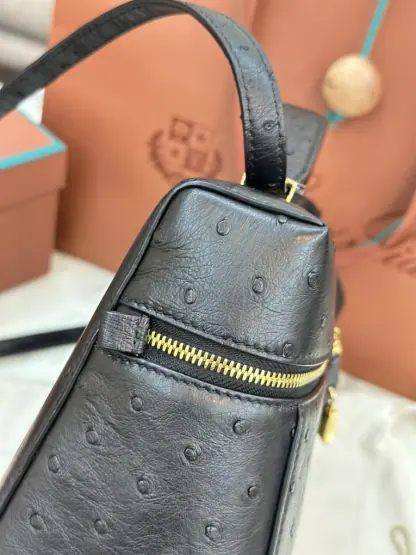 Replica Loro Piana Extra Bag L27 Ostrich Leather #3080 - Image 4