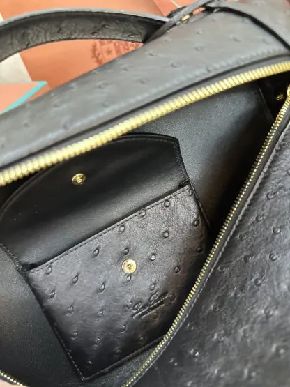 Replica Loro Piana Extra Bag L27 Ostrich Leather #3080 - Image 5