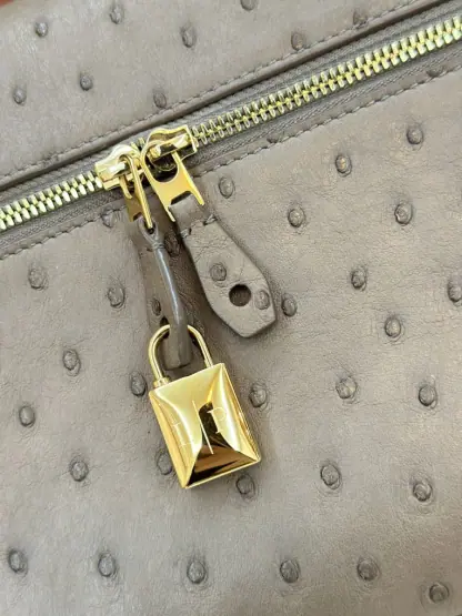 Replica Loro Piana Extra Bag L27 Ostrich Leather #3079 - Image 6