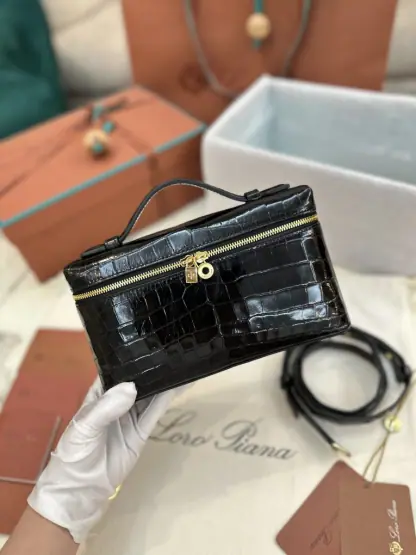 Replica Loro Piana Extra Pocket L19 Alligator Leather Bag #3052 - Image 6
