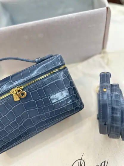 Replica Loro Piana Extra Pocket L19 Alligator Leather Bag #3054 - Image 6