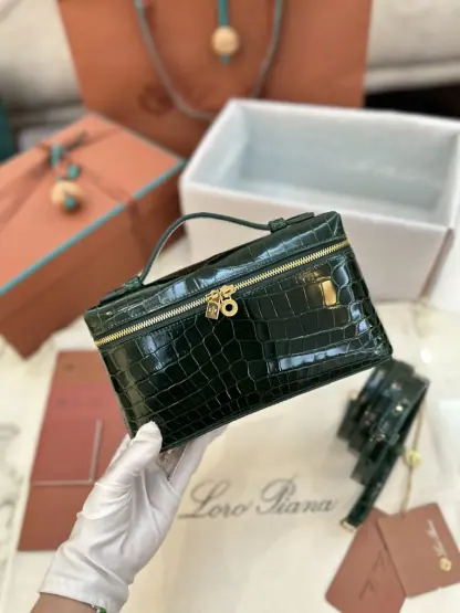 Replica Loro Piana Extra Pocket L19 Alligator Leather Bag #3057 - Image 6