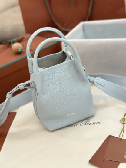 Replica Loro Piana Micro Bale bag Calfskin #3044 - Image 3