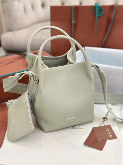 Replica Loro Piana Small Bale bag Calfskin #3035 - Image 9