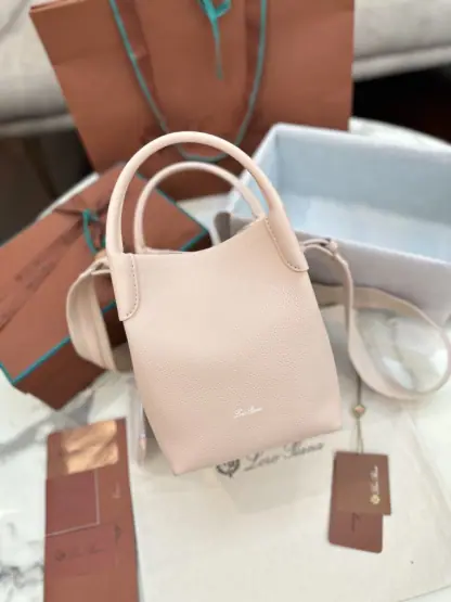 Replica Loro Piana Small Bale bag Calfskin #3034