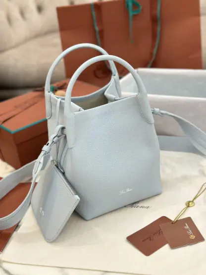Replica Loro Piana Small Bale bag Calfskin #3036 - Image 8